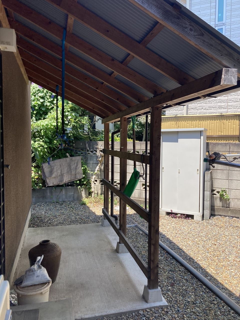 庭/北側 安心の屋根付き♪