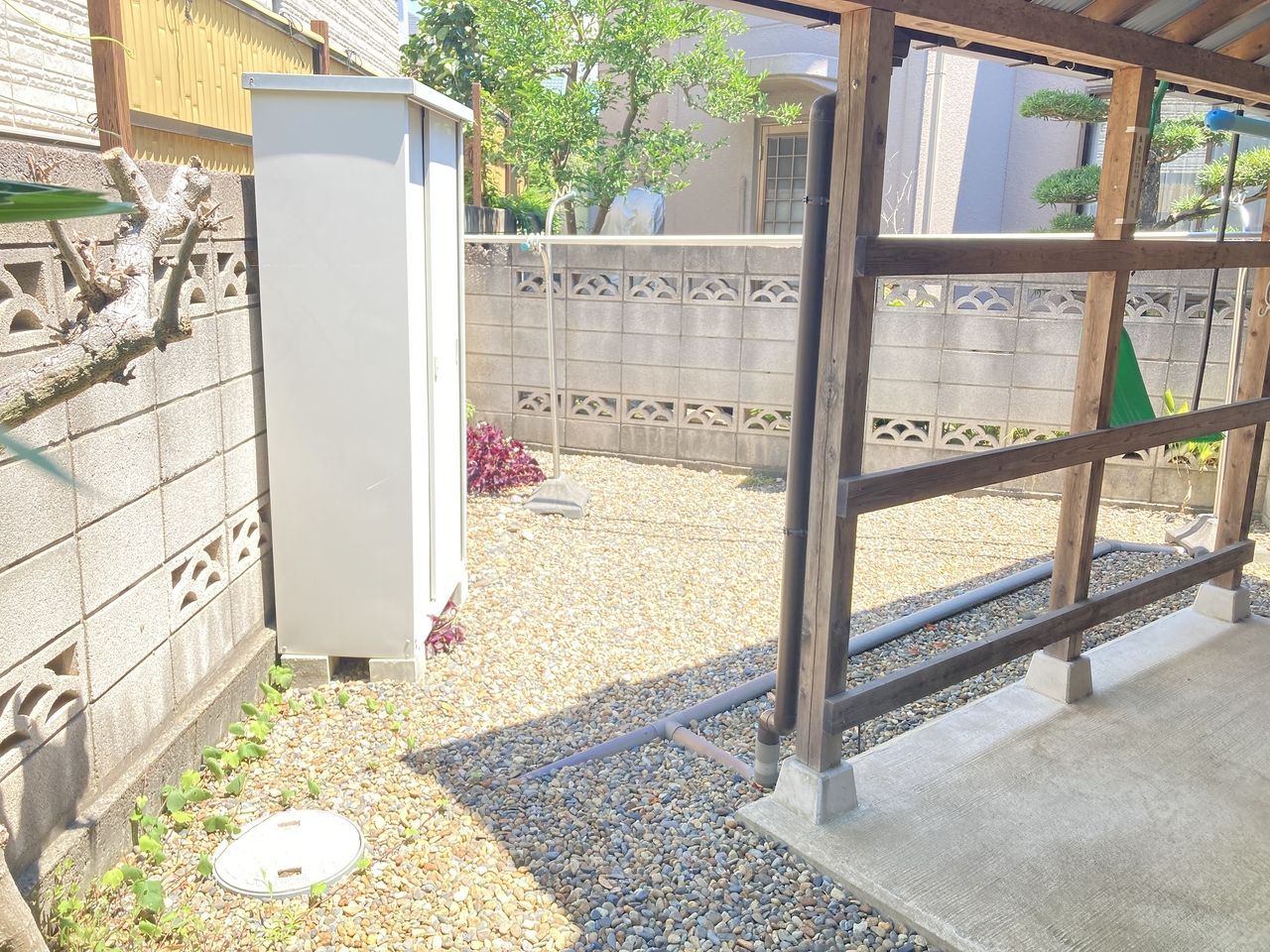 庭/北側 季節によっては直射日光も降り注ぎます♪